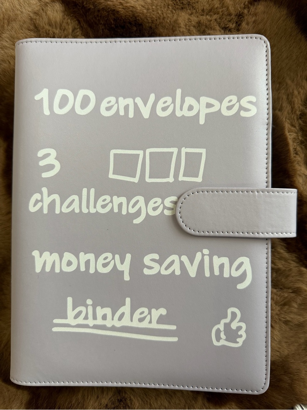 Money Saving Envelope Binder - Light Purple